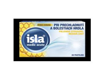 Isla Medic Acute citrus med 20 pastilek