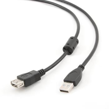 Kabel CABLEXPERT CCF-USB2-AMAF-10 USB A-A 3m 2.0 prodlužovací HQ s ferritovým jádrem