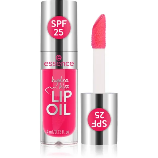 essence Hydra Kiss SPF 25 olej na pery s hydratačným účinkom odtieň 104 PINK SQUEEZE, PLEASE! 4 ml