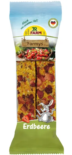 JR FARM Farmys tyčinky s jahodami pre hlodavce 2ks/160g