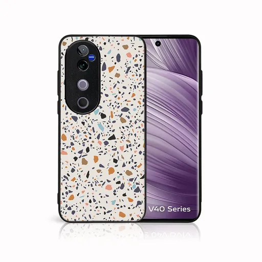 MY ART Ochranný kryt pre Vivo V40 5G BEIGE TERRAZZO (162)