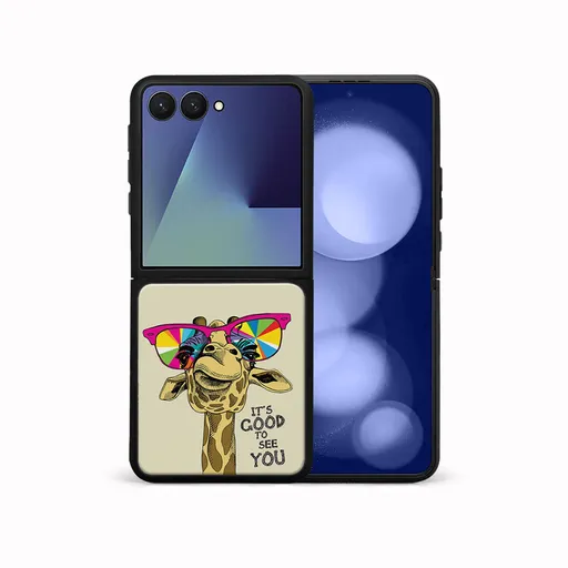 MY ART Ochranný kryt pre Samsung Galaxy Z Flip7 5G GIRAFFE (180)