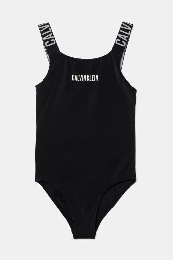 Jednodielne detské plavky Calvin Klein Jeans čierna farba, KY0KY00098
