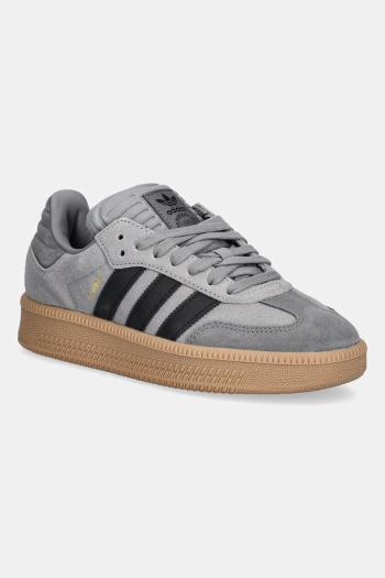 Detské tenisky adidas Originals SAMBA XLG šedá farba, JR1635