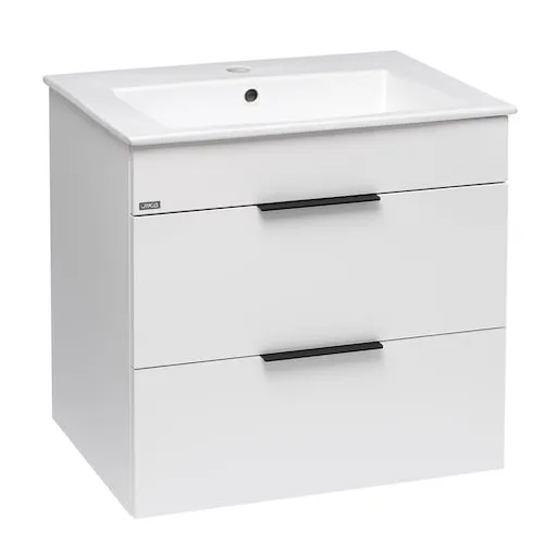 Jika Plan kúpeľňová skrinka s umývadlom 65x44,1x62,2 cm biela h4536021763001 PLAN65ZBI