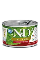 N&D DOG PRIME Puppy Chicken & Pomegranate Mini 140g 1 + 1 Zadarmo
