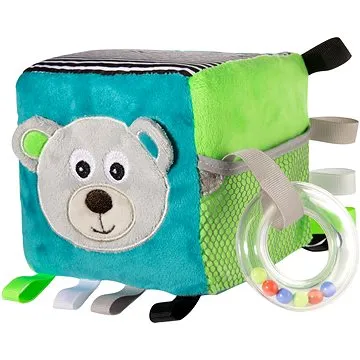 Canpol babies Plyšová senzorická kocka sivá (5903407680736)