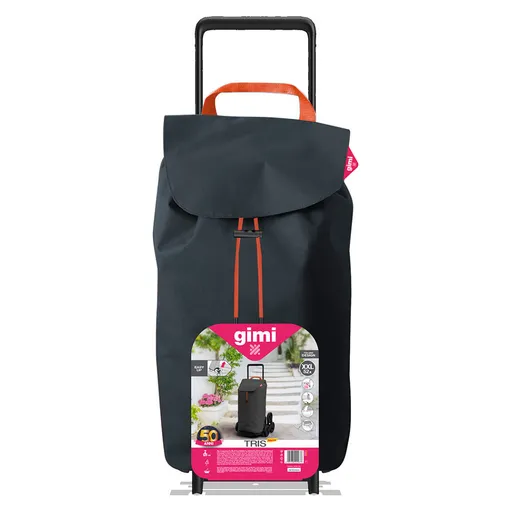 GIMI Tris Floral nákupný vozík sivý 52 l