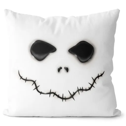 Vankúš Skeleton face (Velikost polštáře: 55 x 55 cm)