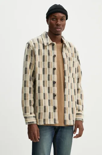 Vlnená košeľa A.P.C. surchemise stanley