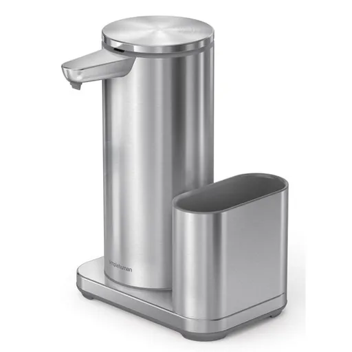 Bezdotykový dávkovač na umývací prostriedok Simplehuman s držiakom hubky nerez SHST1077