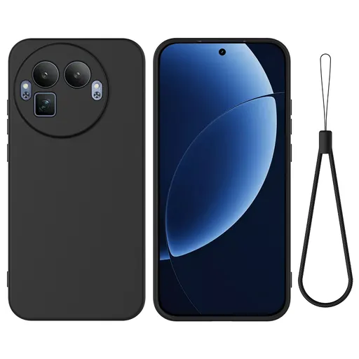 RUBBER Ochranný obal pre Realme GT 8 Pro čierny