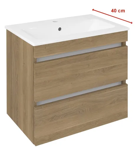SAPHO - EZARA umývadlová skrinka 58x54x39cm, dub cuneo EZ592-2525