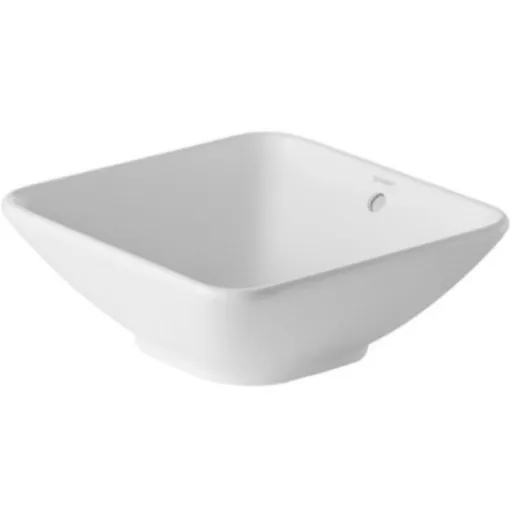 Duravit Me By Starck umývadlo na dosku 42x42 cm bez otvoru pre batériu, bez prepadu 0333420000