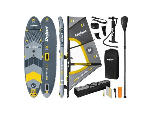 Paddleboard windsurf set REBEL RBA-4513 Grey