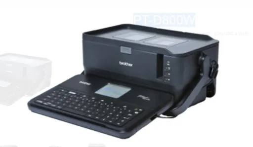 BROTHER tlačiareň štítkov PT-D800W - 36mm, pásky TZe, tlačiareň s veľkým farebným displejom, WIFI, Klávesnica