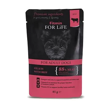 Fitmin FFL dog pouch adult beef in gravy 85 g (8595237020737)