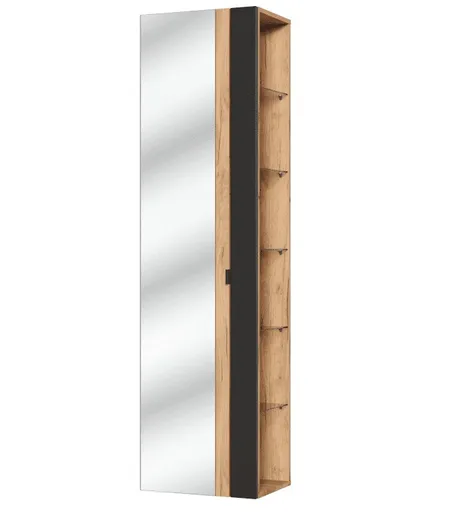 ArtCom Vysoká skrinka do kúpeľne so zrkadlom CAPRI Cosmos 803