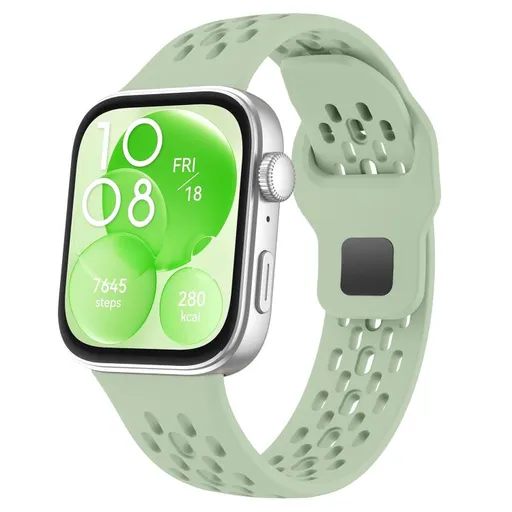 AIRY Silikónový remienok pre Huawei Watch Fit 4 / Fit 4 Pro svetlozelený