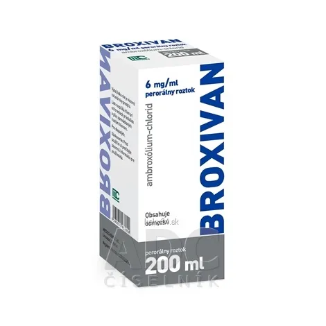 BROXIVAN 6 mg/ml perorálny roztok 200ml