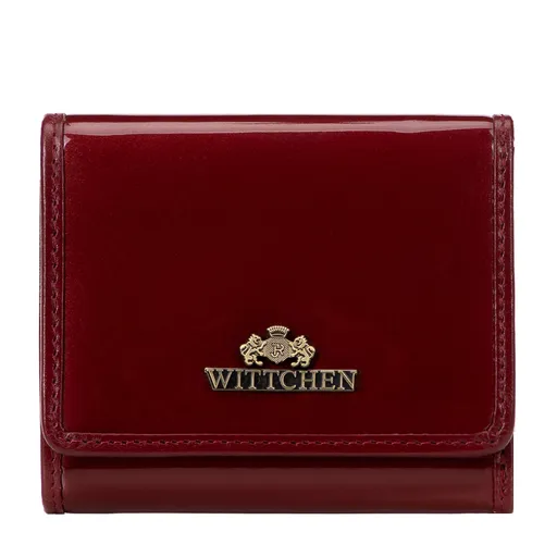 Dámska peňaženka z prírodnej lakovanej kože červená 14-1L-066-3A