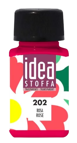 MAIMERI IDEA STOFFA - Farby na textil 202 - rose, 60 ml