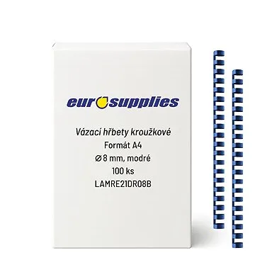 EUROSUPPLIES A4 8 mm modrý – balenie 100 ks (LAMRE21DR08B)
