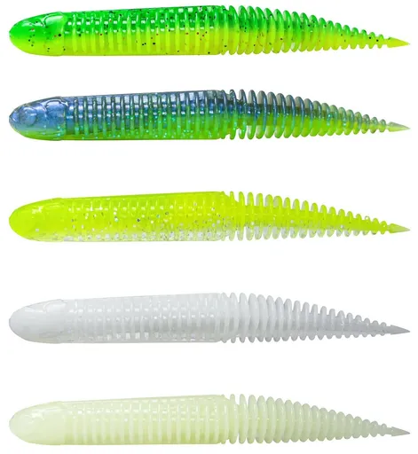 Savage gear gumová nástraha ned dragon tail slug dark water mix 5 ks - 8,8 cm 4 g
