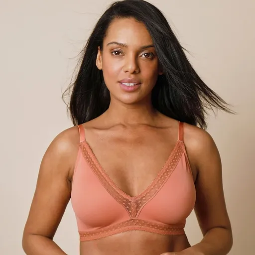 Trojuholníková podprsenka Paia zn. Confidence Lingerie® z mikrovlákna a vyšívaného tylu, s tvarovanými košíkmi, bez kostíc