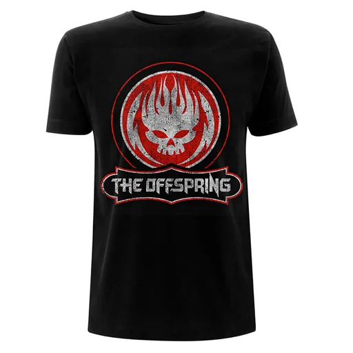 The Offspring tričko Distressed Skull Čierna S