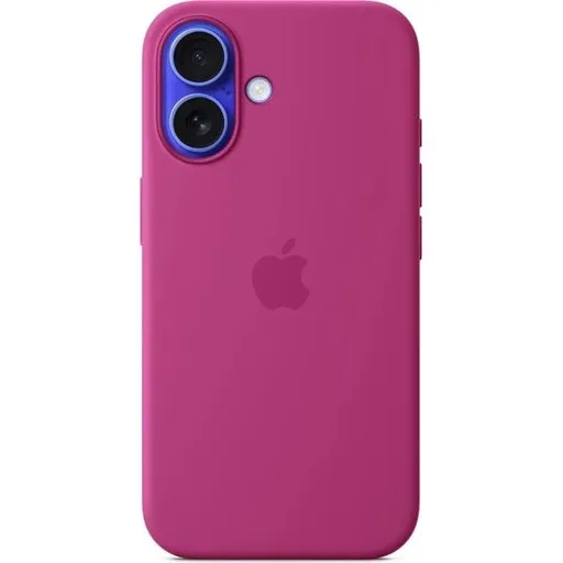iPhone 16 Silicone Case with MS - Fuchsia