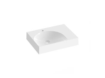 Umývadlo Ravak Lite 60x45 cm otvor pre batériu, bez prepadu XJXP1260000