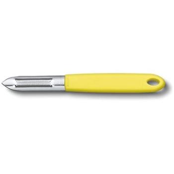 Victorinox škrabka na zemiaky s dvojitým vrúbkovaným ostrím žltá (7.6077.8)