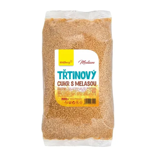 WOLFBERRY Trstinový cukor s melasou 1 kg