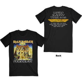 Iron Maiden tričko Powerslave World Slavery Tour Čierna XXL