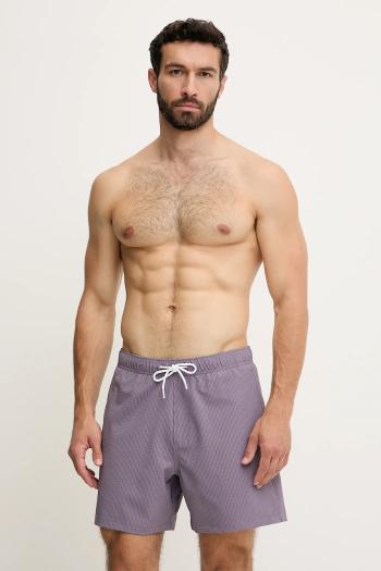 Plavkové šortky Hollister Co. fialová farba, KI333-5030