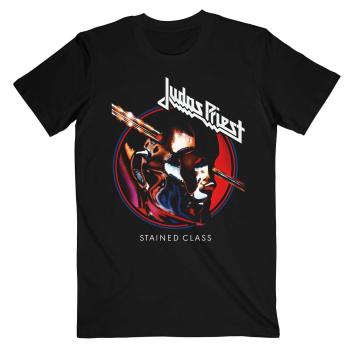 Judas Priest tričko Stained Class Album Circle Čierna XXL