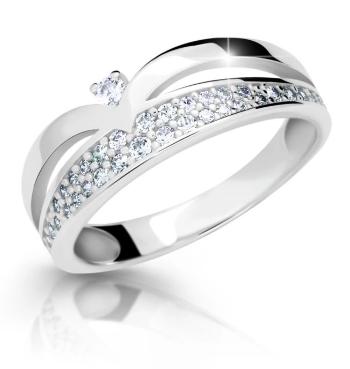 Cutie Diamonds Dokonalý prsteň z bieleho zlata s diamantmi DZ6820-2544-10-X-2 54 mm