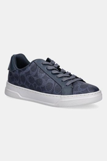 Kožené tenisky Coach High Line dámske, tmavomodrá farba, CBT39