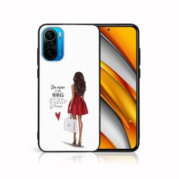 MY ART Silikónový obal Xiaomi Poco F3 RED DRESS (137)