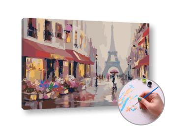 Maľovanie podľa čísel DARČEK V PARÍŽI | low difficulty