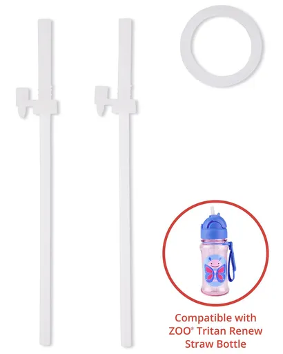 SKIP HOP Slamka náhradná do fľašky Zoo tritan 2ks