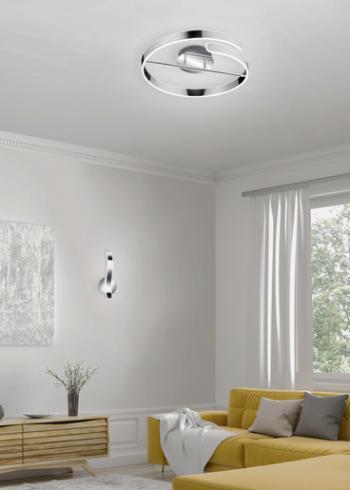 LED nástenné svietidlo Reality Parma chróm R27071106