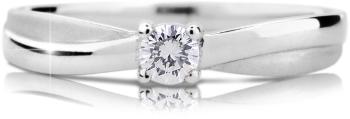 Cutie Diamonds Luxusné zásnubný prsteň z bieleho zlata s briliantom DZ6817-1906-00-X-2 54 mm