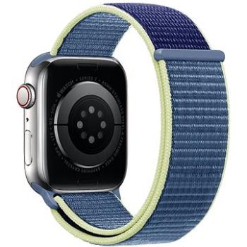 Eternico Airy na Apple Watch 42 mm/44 mm/45 mm  Aura Blue and Gold edge (AET-AWAY-AuBlG-42)