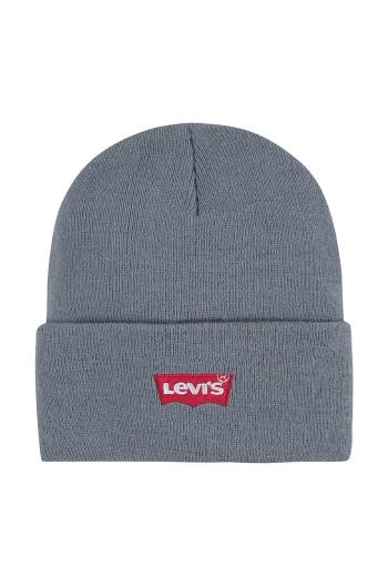 Detská čiapka Levi's LAN LEVI'S CORE BATWING BEANIE šedá farba biela, 9A8620