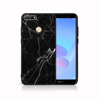 MY ART Ochranný kryt pre Huawei Y6 Prime 2018 BLACK MARBLE (142)