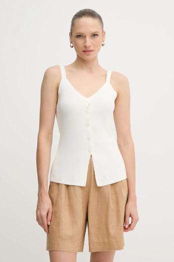 Blúzka Sisley béžová farba, jednofarebná, 1084MH00G