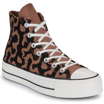 Converse  CHUCK TAYLOR ALL STAR LIFT PLATFORM LEOPARD REMIX  Členkové tenisky Hnedá