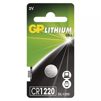 Batéria jednorazová lithiová, knoflíková, CR1220, 3V, GP, blister, 1-pack